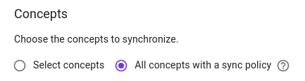All concepts with a sync policy