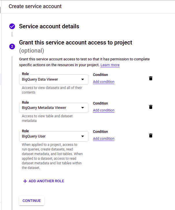 Service account access