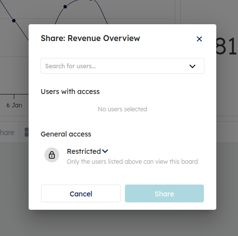 Initial Share Dialog